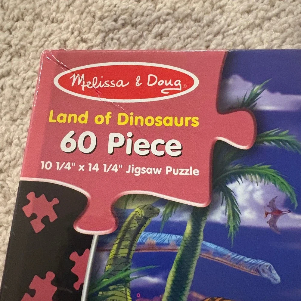 Melissa & Doug Land of Dinosaurs 60 Piece Jigsaw Puzzle All Pieces Accounted For